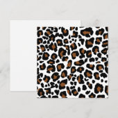 Leopard Big Cat Bont Patroon Print Feestdagenkaart (Voorkant / Achterkant)