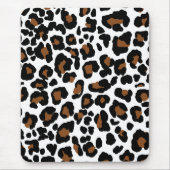 Leopard Big Cat Bont Patroon Print Muismat (Voorkant)