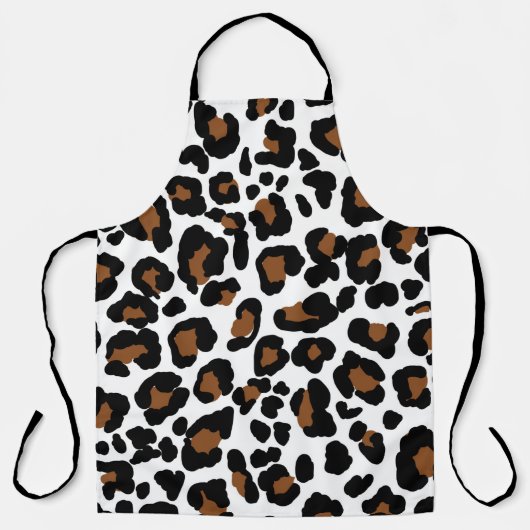 Leopard Big Cat Bont Patroon Print Schort (Voorkant)