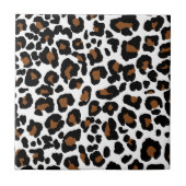 Leopard Big Cat Bont Patroon Print Tegeltje (Voorkant)