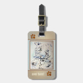 Leopard Big Cat Love Bagagelabel (Voorkant verticaal)