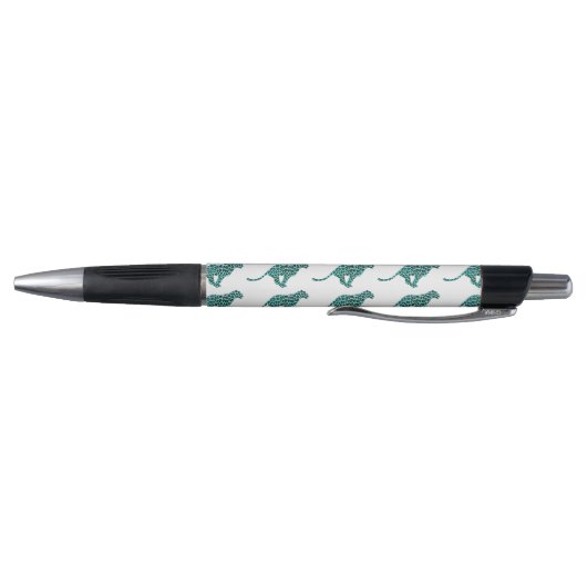 Leopard Black en Blauwgroen afdrukken Pen (Bodem)