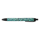 Leopard Black en Blauwgroen afdrukken Zwarte Inkt Pen (Bodem)