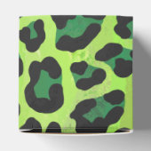 Leopard Black en Green Print Bedankdoosjes (Bovenkant)