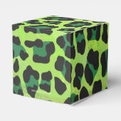 Leopard Black en Green Print Bedankdoosjes (Achterkant)