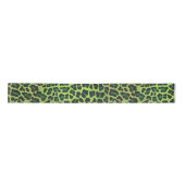 Leopard Black en Green Print Lint (Voorkant)