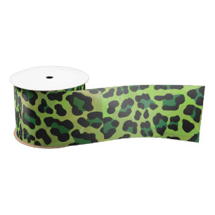 Leopard Black en Green Print Lint