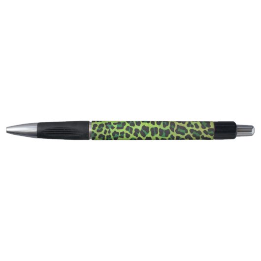 Leopard Black en Green Print Pen (Voorkant)