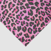 Leopard Black en Hot Pink Print Tissuepapier (Detail)