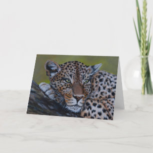 Leopard Blank Wenskaart Bedankkaart