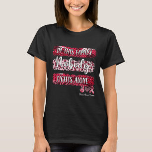 Leopard Blood Cancer Awareness in deze familie Nob T-shirt