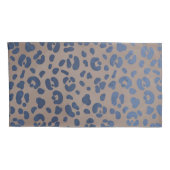 Leopard Blue Pattern Kussensloop (Achterkant-Rechts)