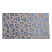 Leopard Blue Pattern Kussensloop (Achterkant-Links)