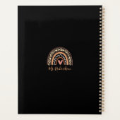 Leopard Bohemian Rainbow Voeg graad leraar naam to Planner (Achterkant)