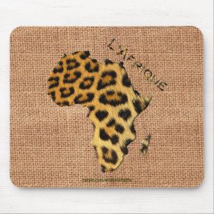 Leopard bontkaart van de Africa Wildlife Series Muismat