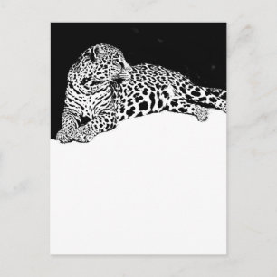 Leopard Briefkaart
