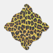 Leopard Brown and Yellow Print Bedankdoosjes (Uitgevouwen)
