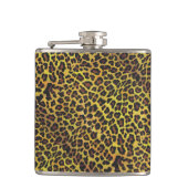 Leopard Brown and Yellow Print Heupfles (Voorkant)