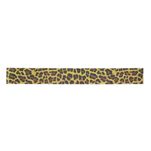 Leopard Brown and Yellow Print Lint (Voorkant)