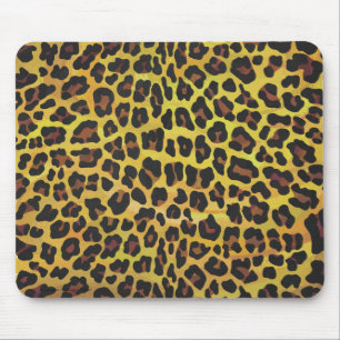 Leopard Brown and Yellow Print Muismat
