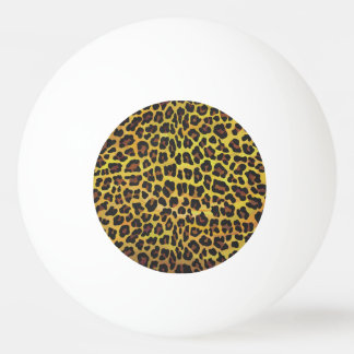 Leopard Brown and Yellow Print Pingpongballen