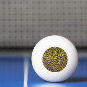 Leopard Brown and Yellow Print Pingpongballen (Net)