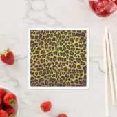 Leopard Brown and Yellow Print Servet (Insitu)