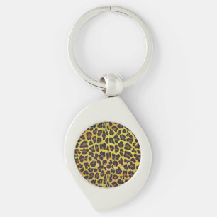 Leopard Brown and Yellow Print Sleutelhanger
