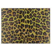 Leopard Brown and Yellow Print Snijplank (Voorkant)