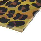 Leopard Brown and Yellow Print Snijplank (Hoek)