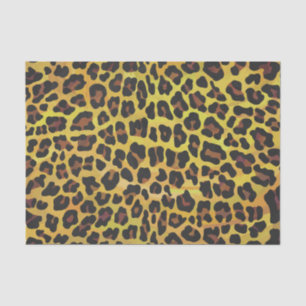 Leopard Brown and Yellow Print Tissuepapier