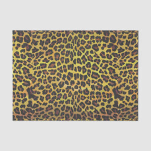 Leopard Brown and Yellow Print Tissuepapier