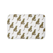 Leopard Brown en Yellow Siloette Badmat (Voorkant)
