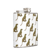 Leopard Brown en Yellow Siloette Heupfles (Rechts)