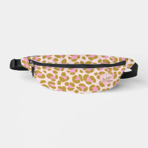 Leopard Brown rose beige Personnalisé