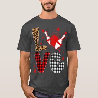 Leopard Buffalo Pset Bowling Player Funny Valenti T-shirt