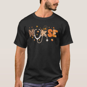 Leopard Buffalo Pset Witch Stethoscoop verpleegste T-shirt