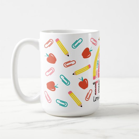 Leopard Cadeau Pour Enseignant Amour Inspirer Mug (Gauche)