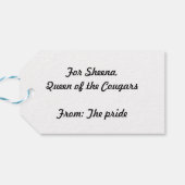 Leopard Cadeaulabel (Achterkant Horizontaal)