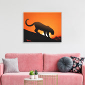 Leopard Canvas Afdruk (Insitu (Woonkamer))
