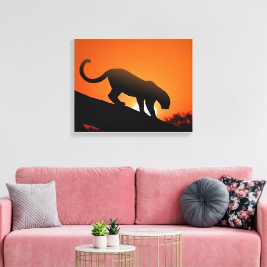 Leopard Canvas Afdruk (Insitu (Woonkamer))