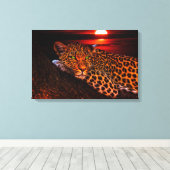 Leopard Canvas Afdruk (Insitu (Houten vloer))