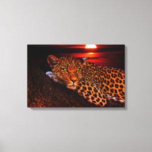 Leopard Canvas Afdruk