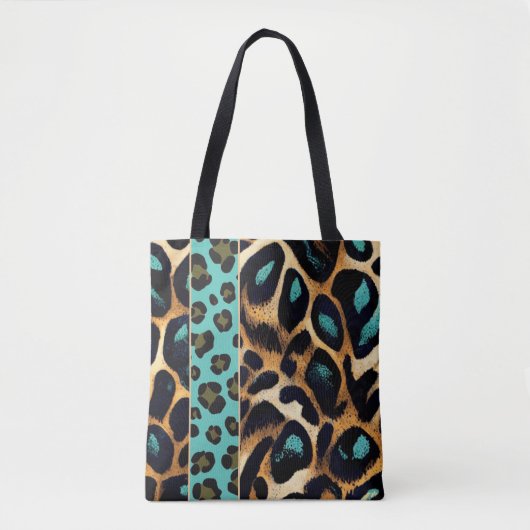 LEOPARD - Canvas tas, boodschappentas Draagtas (Voorkant)