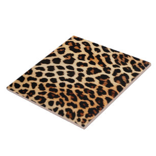 Leopard Cat Animal Print Trendy Collectie Tegeltje