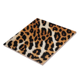 Leopard Cat Trendy Dierenprint Collectie Tegeltje