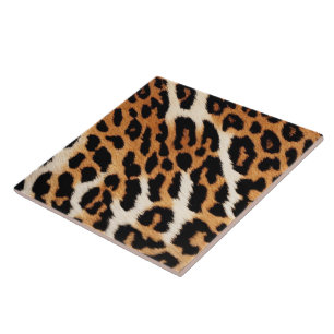Leopard Cat Trendy Dierenprint Collectie Tegeltje