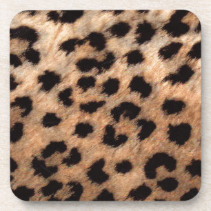 Leopard Cheetah Animal Print Girly Modern Trendy Bier Onderzetter