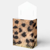 Leopard Cheetah Animal print Gold Glitter Monogram Bedankdoosjes (Geopend)