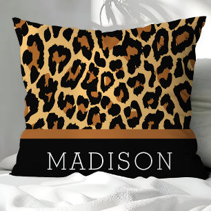 Leopard Cheetah Animal Print Pattern gepersonalise Kussen